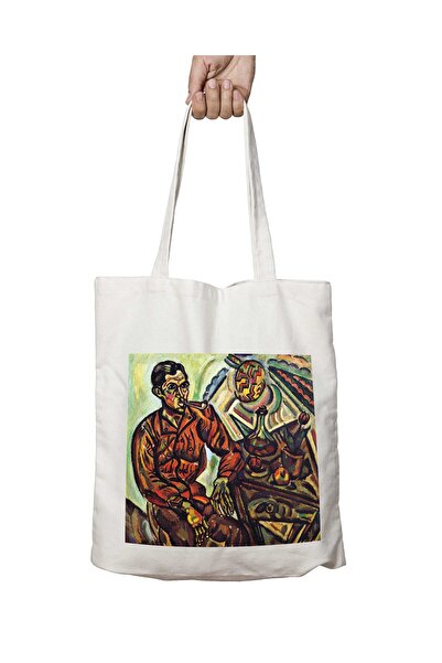 ART HEDİYE MİRO PORTRAIT OF VINCENT NUBIOLA - حقيبة مطبوعة قابلة للغسل، تدوم ...