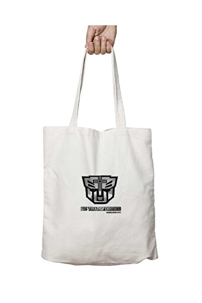 ART HEDİYE SER TRANSFORMADO - Two Sides Printed, Washable Shoulder Tote Bag