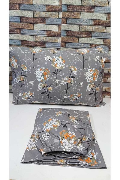 GASEL ÇARŞI SINGLE PERSON COTTON RANFORCE FABRIC RUBBER SHEET SET