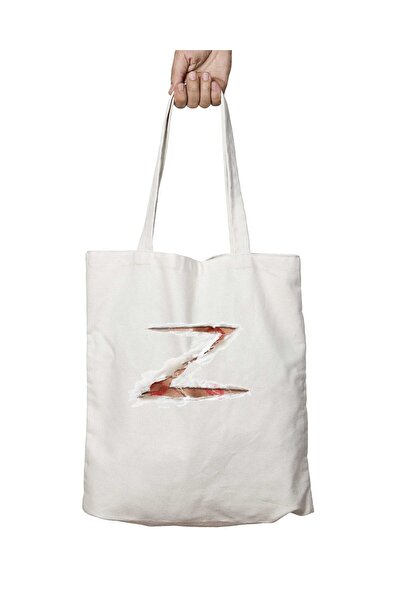 ART HEDİYE Zorro Two Sides Permanent Printed Washable Shoulder Tote Bag - for...