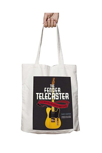 ART HEDİYE Fender Telecaster Guitar - Two Sided Permanent Printed Washable Bag