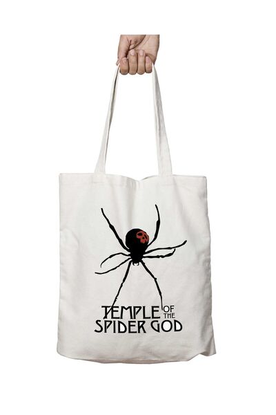 ART HEDİYE Spider God Temple - حقيبة دائمة مطبوعة قابلة للغسل على الجانبين (ا...