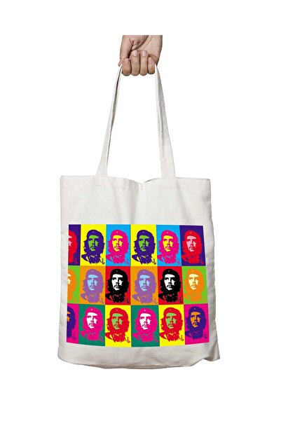 ART HEDİYE نمط كولاج تشي جيفارا - حقيبة مطبوعة قابلة للغسل ودائمة