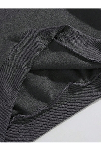 Mad&Calf Unisex φούτερ με στάμπα "Live In The Moment" Oversize Fleece