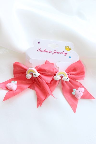 Arwen Collection Unicorn Patterned Girl's Bow School BucKle - Ribbon Baby BucKle