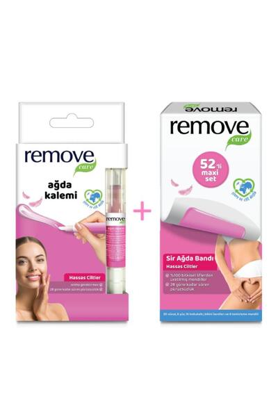 remove Ağda Kalemi 4 ml + Sir Ağda Bandı Hassas Ciltler 52'li