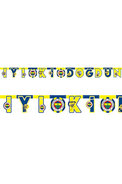 Fenerbahçe BALONEVİ LİSANSLI FENERBAHÇE TEMALI İYİ Kİ DOĞDUN YAZISI-BANNER **...
