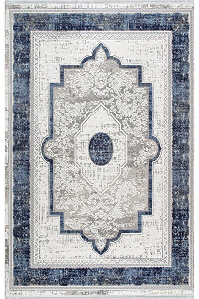 Artemis Halı Murano Krem Lacivert Klasik Desen Halı 02994a
