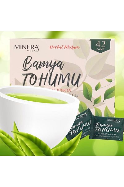 MİNERA VİTAL 42 Pack Okra Seed Form Tea