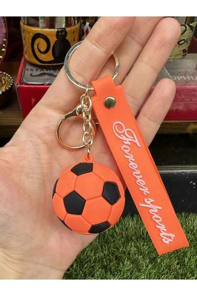 panda hediyelik Breloc cu minge de fotbal portocaliu negru