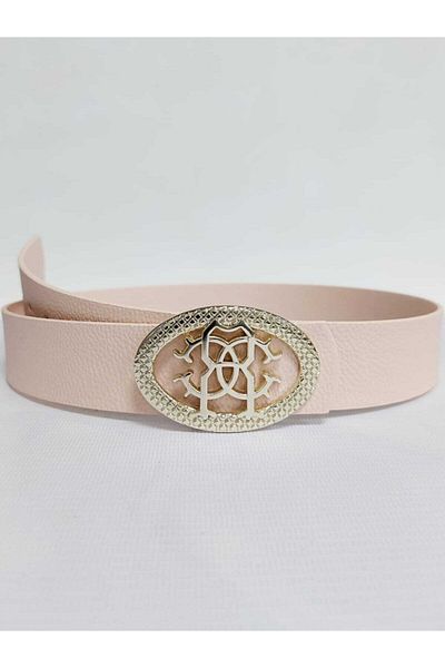 Kemerix Women's Gold Buckle Powder Belt