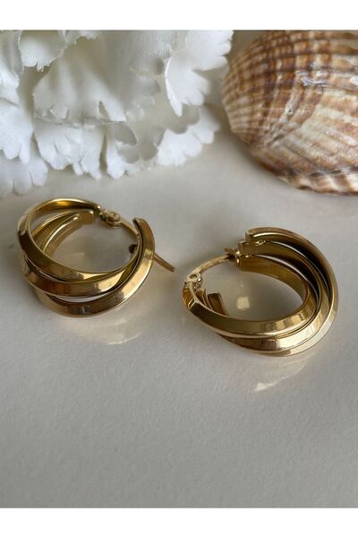 Vialis Halka Model Kararmaz Çelik Küpe