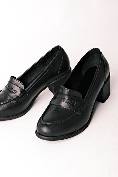 Lal Shoes & Bags Earl Women's Genuine Leather Heeled Shoes-black