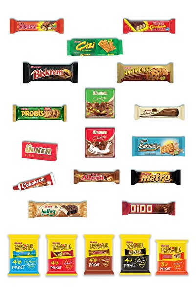 Ülker Efsane Atıştırmalık + 5 Büyükler Paketi