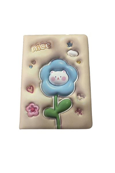 tüftürük Σημειωματάριο Micro Puffy Flowers 13x18 96 Φύλλα