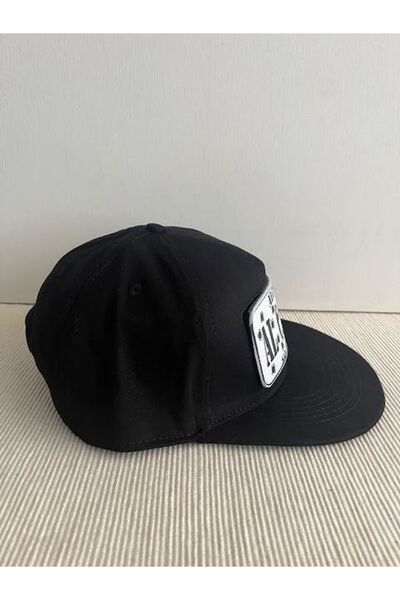 CosmoOutlet Al Capone - Unisex Black Hip Hop Cap with San Francisco Slogan, Detachable Bench Logo