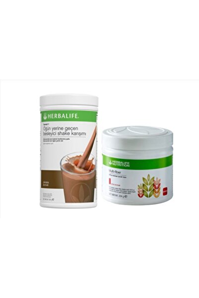 Herbalife Başlangıç Seti-8 (Çikolatalı Shake Multi-fiber Lifli ve Aromalı Içe...