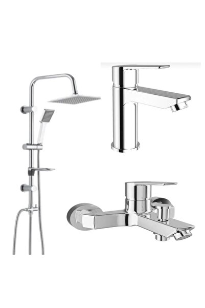 KALE Mare Banyo Lavabo Bataryası Tema 53260 Tepe Duş Seti
