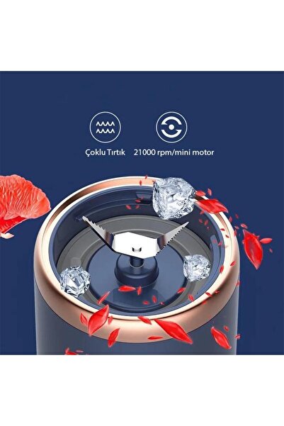 St Morritz 400ml Smoothie Taşınabilir Şarjlı Çok Fonksiyonlu El Blendere, Kişisel Detoks Hazırlama Mikse