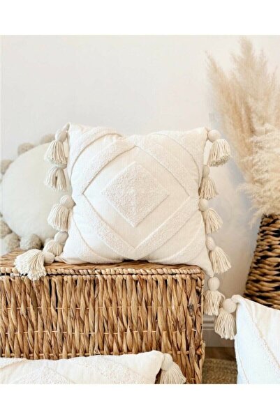 SAYMİNE رمي وسادة التطريز لكمة (المعطف) هدية زخرفة اليدوية اليدوية لكمة وظيفة...