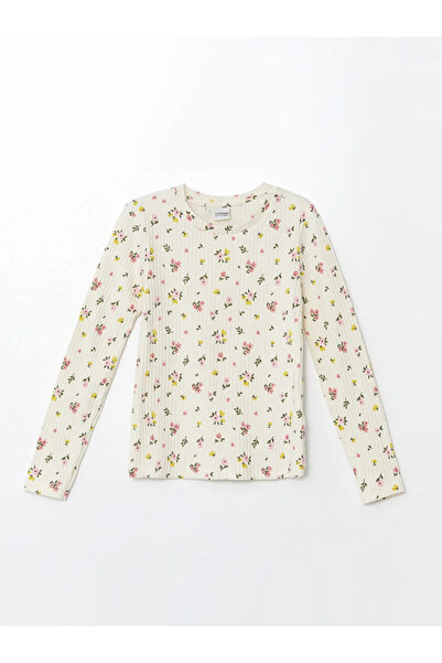 LC Waikiki Lcw Kids Crew Neck Floral Girl's T-Shirt
