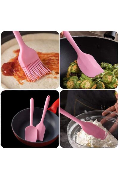 afifehome High Heat Resistant 6-Piece Silicone Spatula Set - Bpa Free Cooking Product