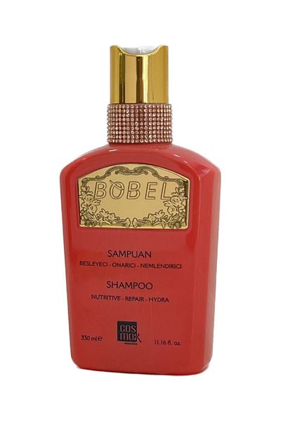 Bobel Vegan Keratin Collagen Shampoo - Nourishing, Repairing and Moisturizing, 330 ml