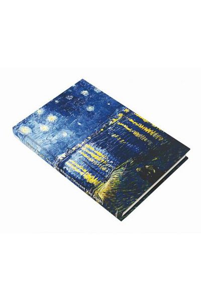 DEFFTER فن العالم / فان جوخ ليلة مليئة بالنجوم غلاف صلب مقاس 14 × 20 دفتر 96 صفحة مسطر 64356-1