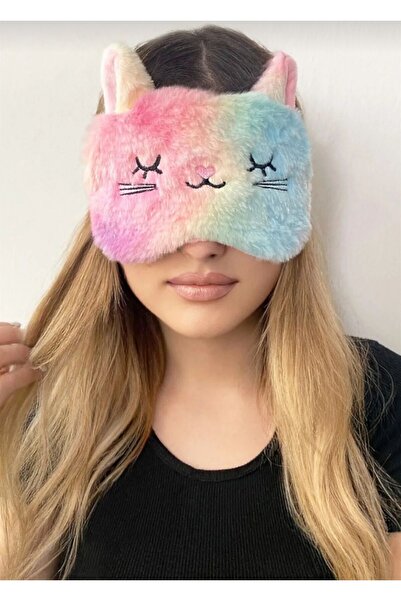 NİLZ Kedi Figürlü Peluş Uyku Bandı
