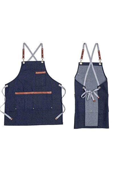 İsra مريلة فنية للرسم على شكل فخار من قماش الدنيم، مقهى رئيسي، مطعم الشيف، ال...