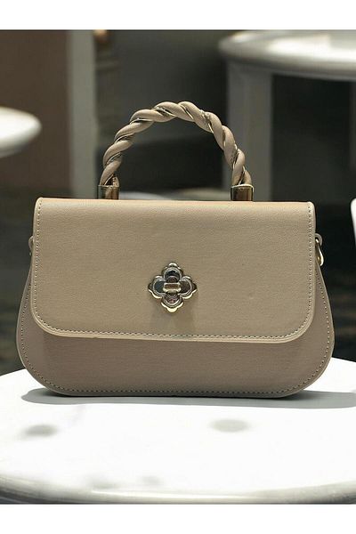 Levidor Faux Leather Special Color Shoulder Bag - Hand and Arm Detail, 930179 .VZN