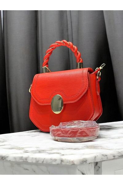 Levidor Faux Leather Special Colored Hand and Arm Bag - Shoulder Bag 930174 .KRMZ