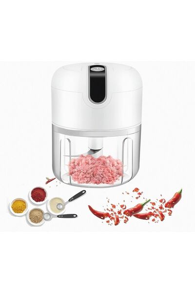 St Morritz HASUBA Usb Şarjlı Mini Taşınabilir Doğrayıcı 3 Bıçaklı Blender Rondo +1 Bıçak Hediye