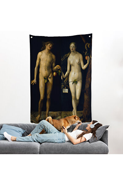Harita Sepeti Albrecht Dürer - Adem İle Havva Duvar Örtüsü - Adam and Eve-8053