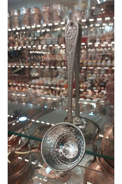 Bakır Center Copper Scoop Copper Spoon Small Elegant Stylish Ayran Scoop