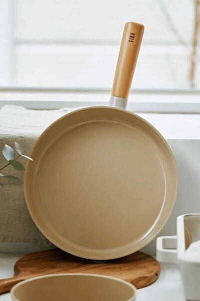NEOFLAM 30 Cm Beige Fika Aluminum Cast Pan