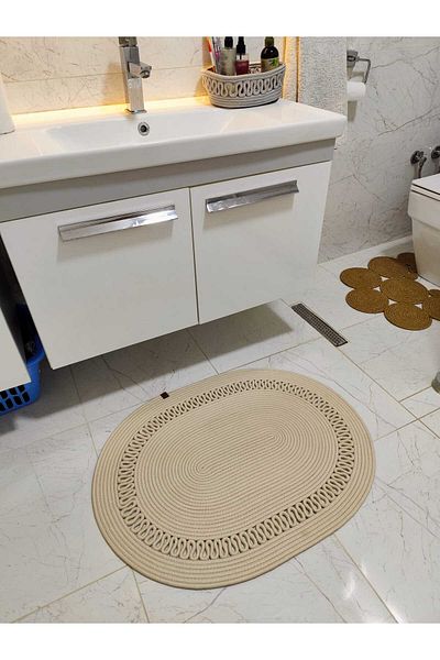 ModaCardin Jute Patterned Gift Hooded Bath and Balcony Mat