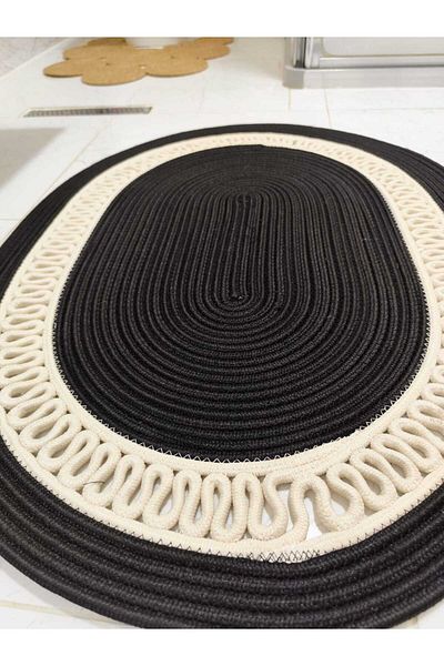 ModaCardin Jute Patterned Gift Hooded Bath and Balcony Mat