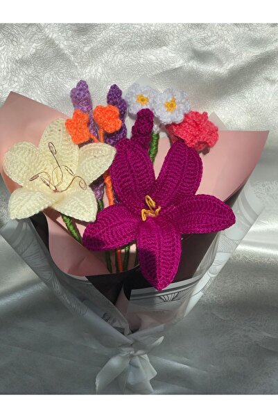 PEGG Örgü çiçek buketi