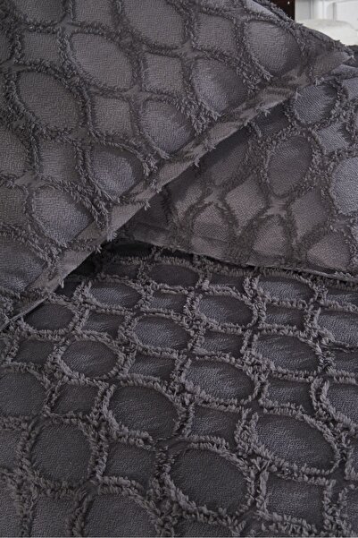 Levanzo Çift Kişilik Yatak Örtüsü Valentina Antrasit