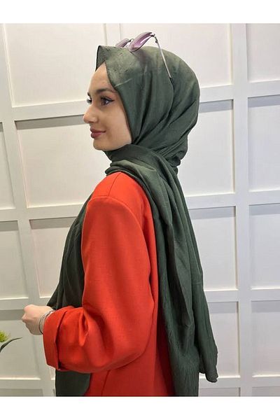 şehri şal Şehr-i Shawl Bamboo Shawl (CRUSH) Shawl 00715 Khaki