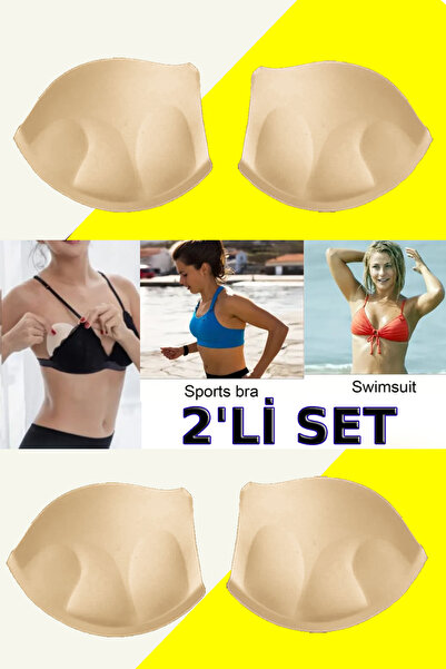 BENİMOLMALI Mayo  Bikini Destekli Sütyen İçi Ped Mayo Bikini Göğüs Pedi Doubl...