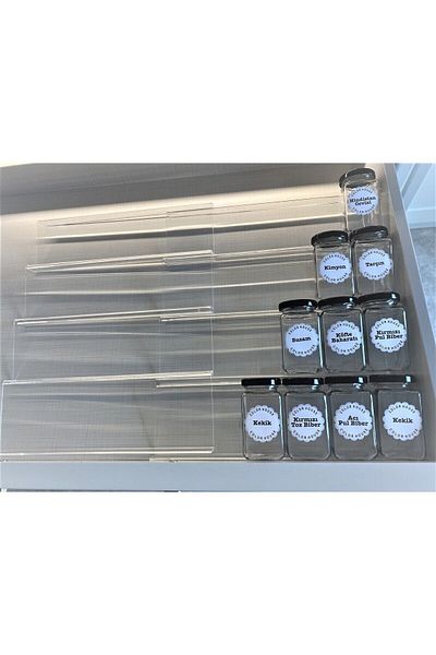color house 8 Pieces Spice Rack Organizer - Συρταριέρα (ΕΞΑΙΡΟΥΜΕ ΤΑ ΒΑΖΟ) Z305