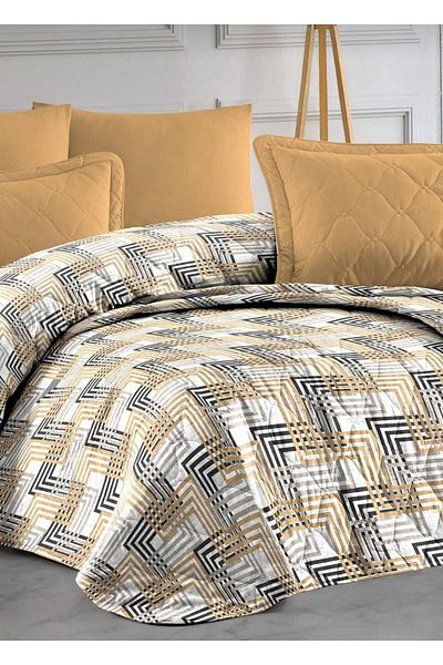 MORRİVAL Cotton single Double sided Bedspread with Cap - Pike 155 x 230
