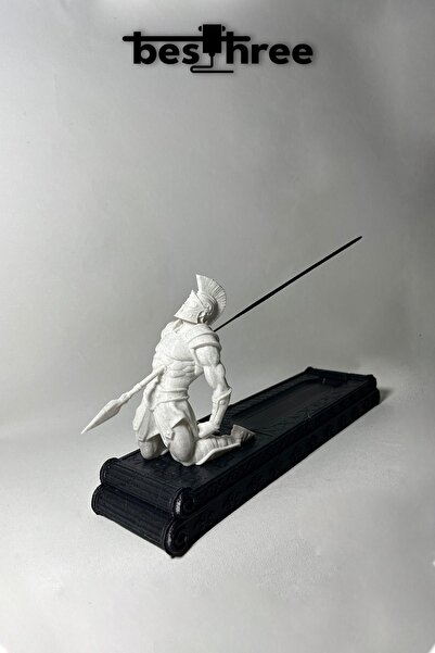 Besthree Dekoratif Mızraklanmış Gladyatör Tütsülük ve Tütsü Saklama Kabı