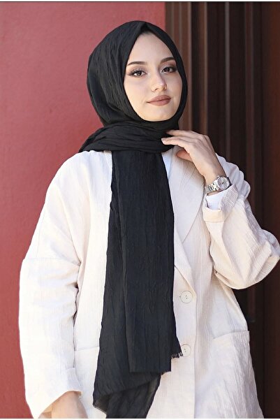 Mides scarf Bamboo Kraş Shawl Model-black