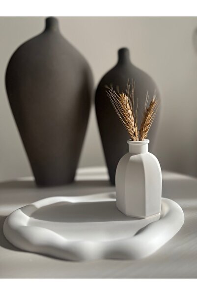 Louve Store Dekoratif İskandinav Tarz Tekli Minimalist 10cm Vazo