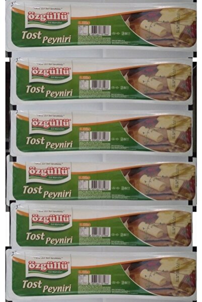 Özgüllü Dilimli Tost Kaşar Peyniri ( 6 X 1 Kg ) = 6 Kg