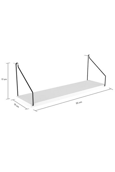 Roomie Home Wall Shelf Bookcase Kitchen Bathroom Living Space 15 X 55 cm 1 Piece