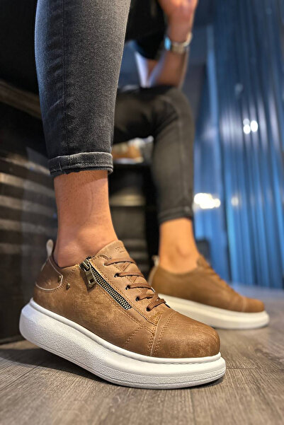 Rainon Store Men's Sneakers - Stylish and comfortable Matte Tan LeatHer, complementary of Every combination